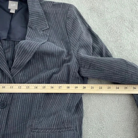 J. Jill Blazer Womens L Pinstripe 3669 - Picture 4 of 10
